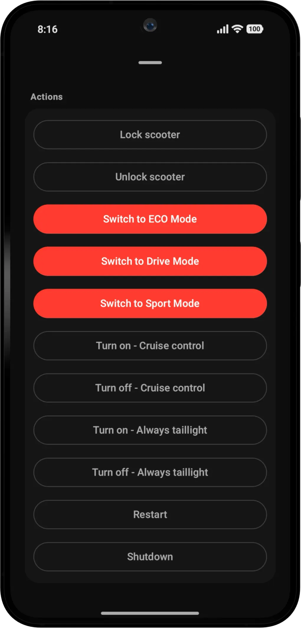 Scooter Tools Android - 設定