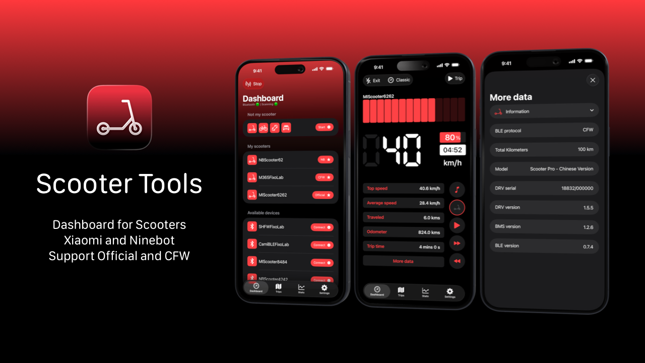Scooter Tools for Android 1.0: Your electric scooter dashboard arrives on Android
