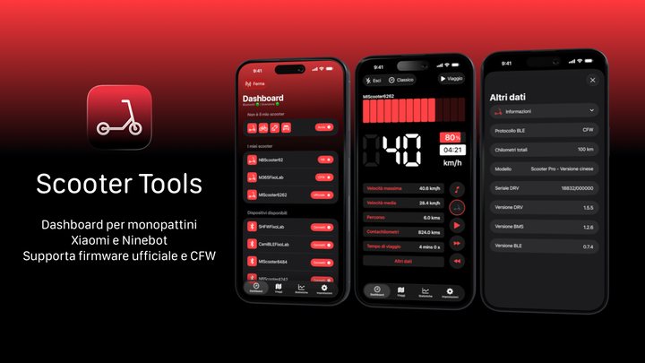 Scooter Tools per Android 1.0 il tuo dashboard per scooter elettrici arriva su Android