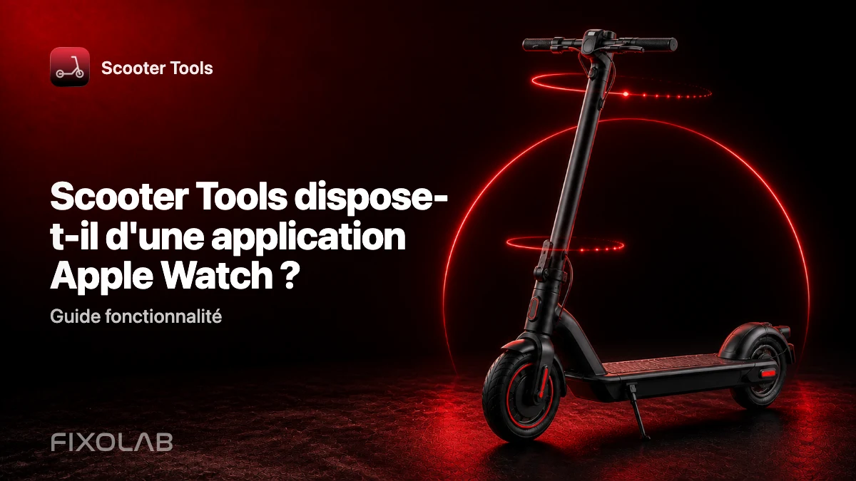 Scooter Tools sur Apple Watch : visite guidée de l'application compagnon