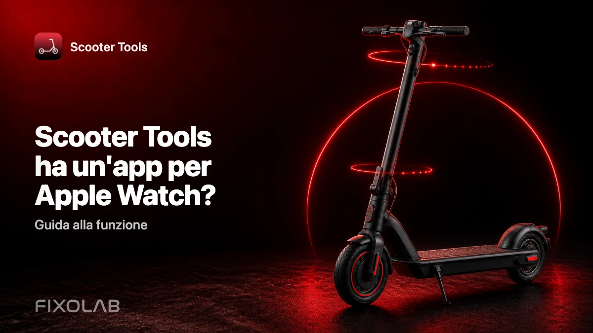 Scooter Tools su Apple Watch: percorso guidato nell'app companion