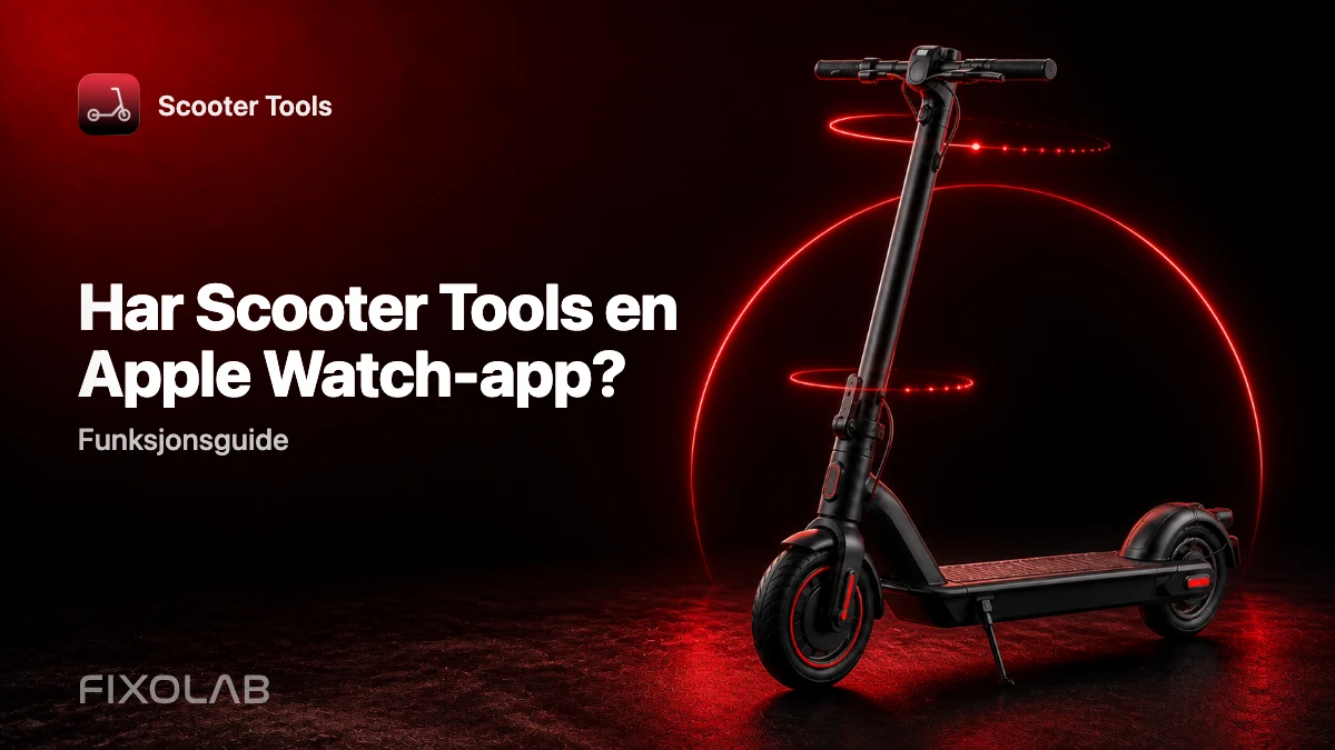 Scooter Tools på Apple Watch: gjennomgang av følgeappen