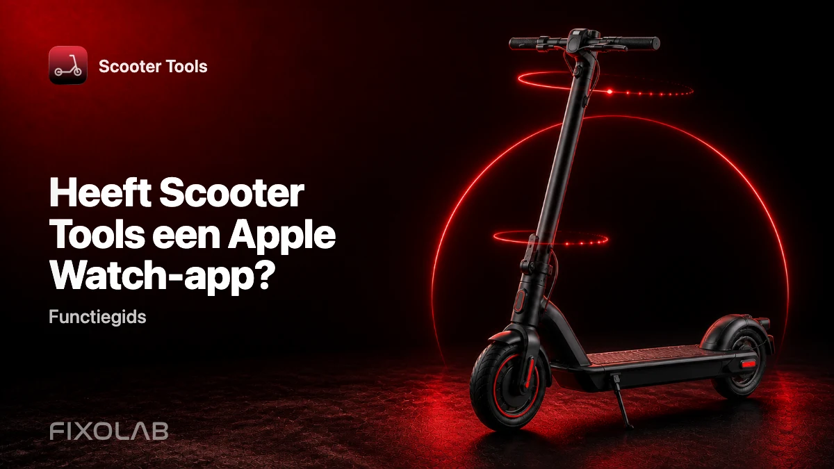 Scooter Tools op Apple Watch: rondleiding door de companion-app