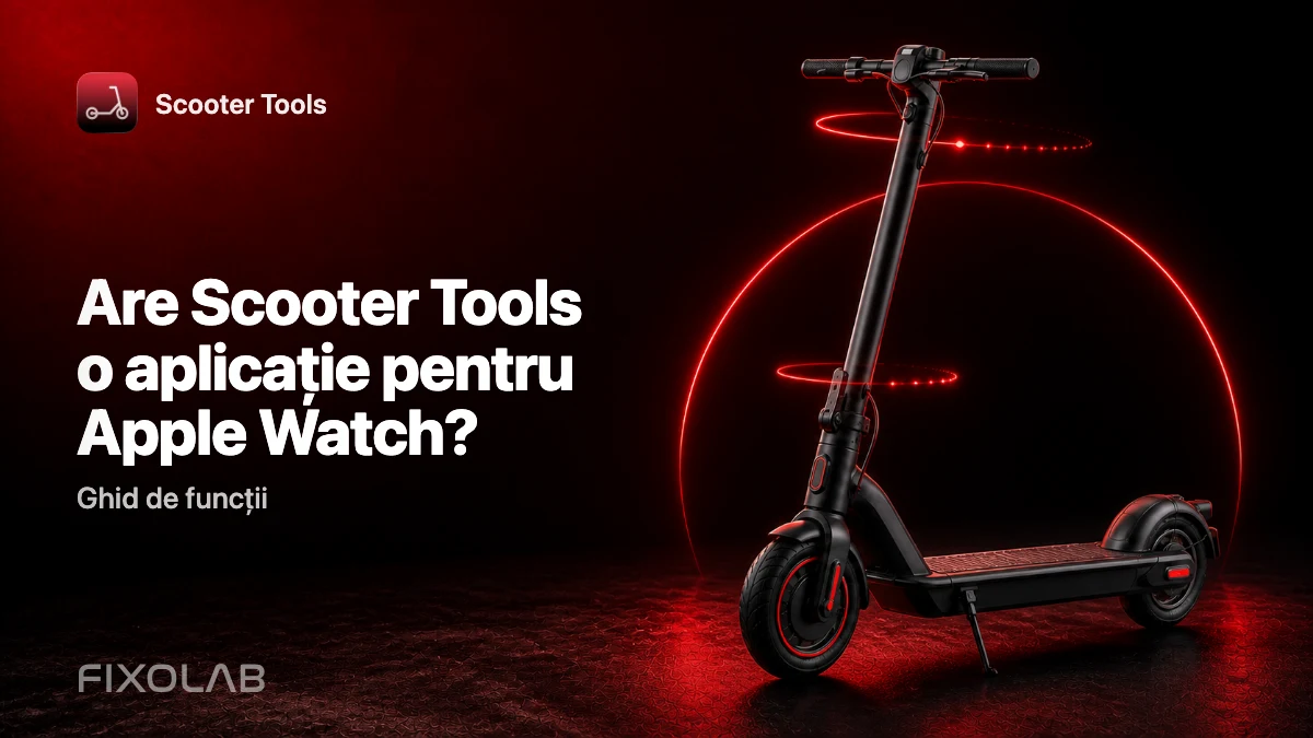 Scooter Tools pe Apple Watch: prezentarea aplicației însoțitoare