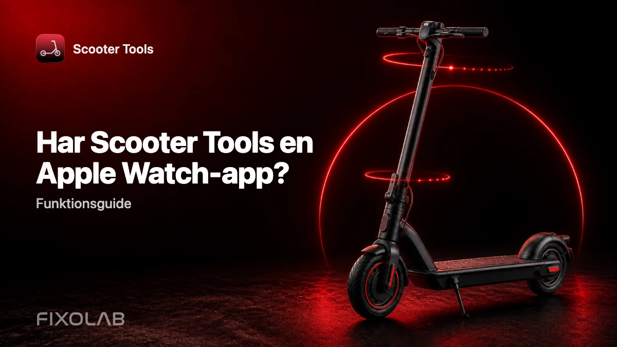 Scooter Tools på Apple Watch: genomgång av följeslagarappen