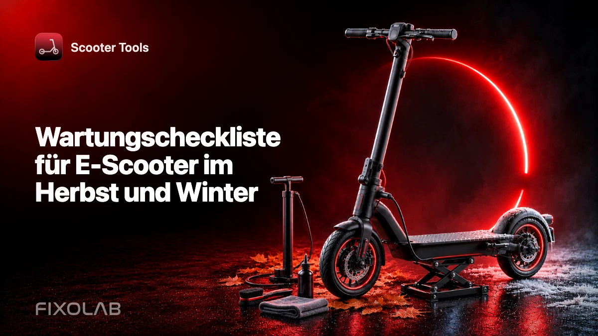 Wartungscheckliste für E-Scooter im Herbst und Winter