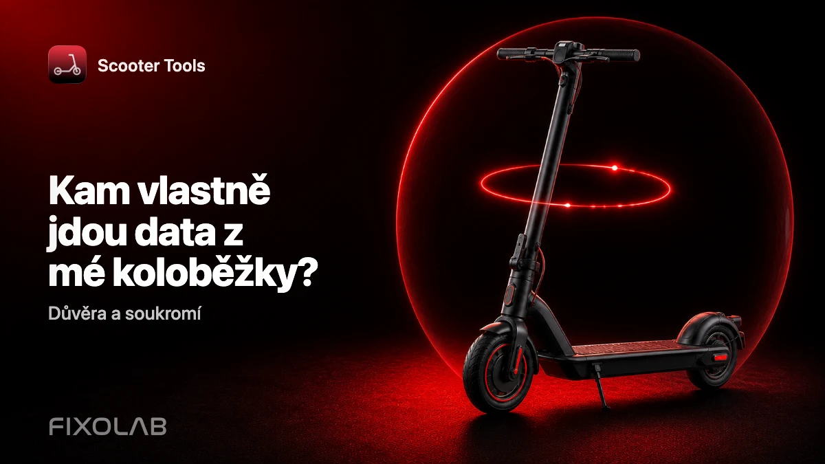 BLE a soukromí: proč ovládání koloběžky zůstává jen ve vašem telefonu