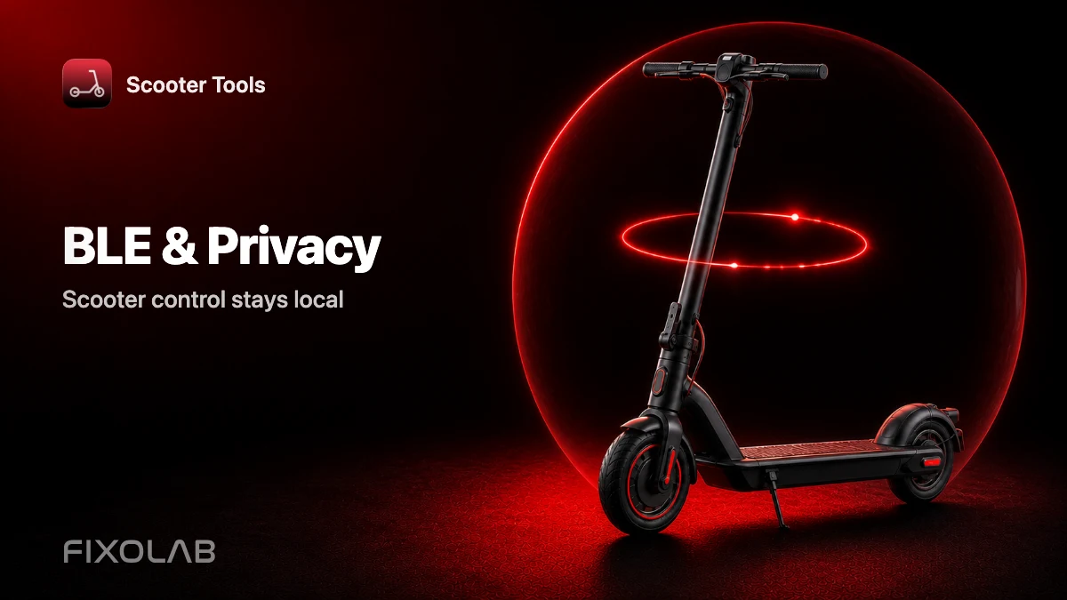 BLE and Privacy: Why Scooter Control Stays Local to Your Phone