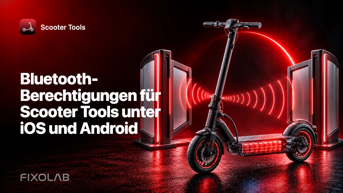 Bluetooth-Berechtigungen für Scooter Tools unter iOS und Android