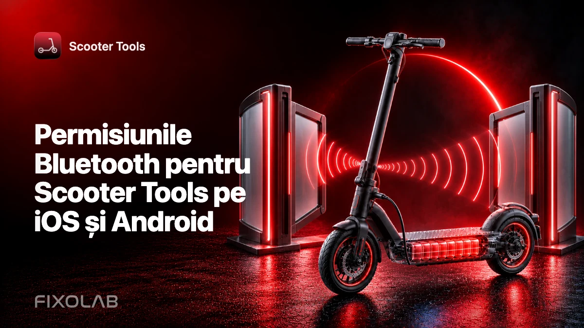 Permisiunile Bluetooth pentru Scooter Tools pe iOS și Android Permisiunile Bluetooth pentru Scooter Tools pe iOS și Android