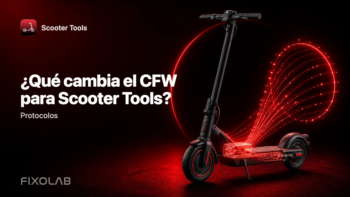 CFW explicado: qué cambia el firmware personalizado para la monitorización en Scooter Tools