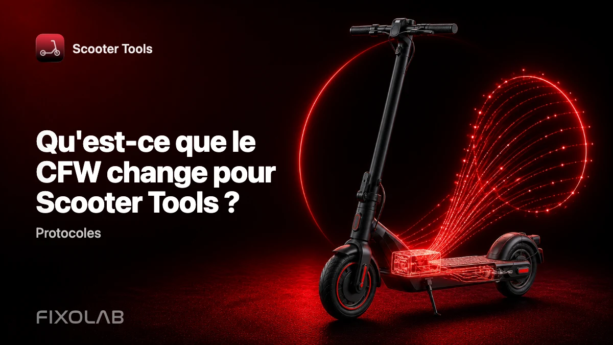 CFW expliqué : ce que le firmware personnalisé change pour la surveillance dans Scooter Tools