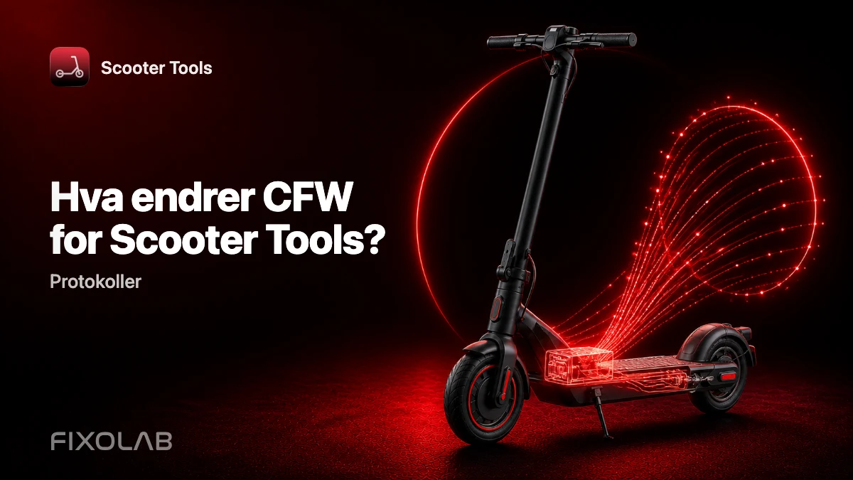 CFW forklart: Hva egendefinert fastvare endrer for overvåking i Scooter Tools