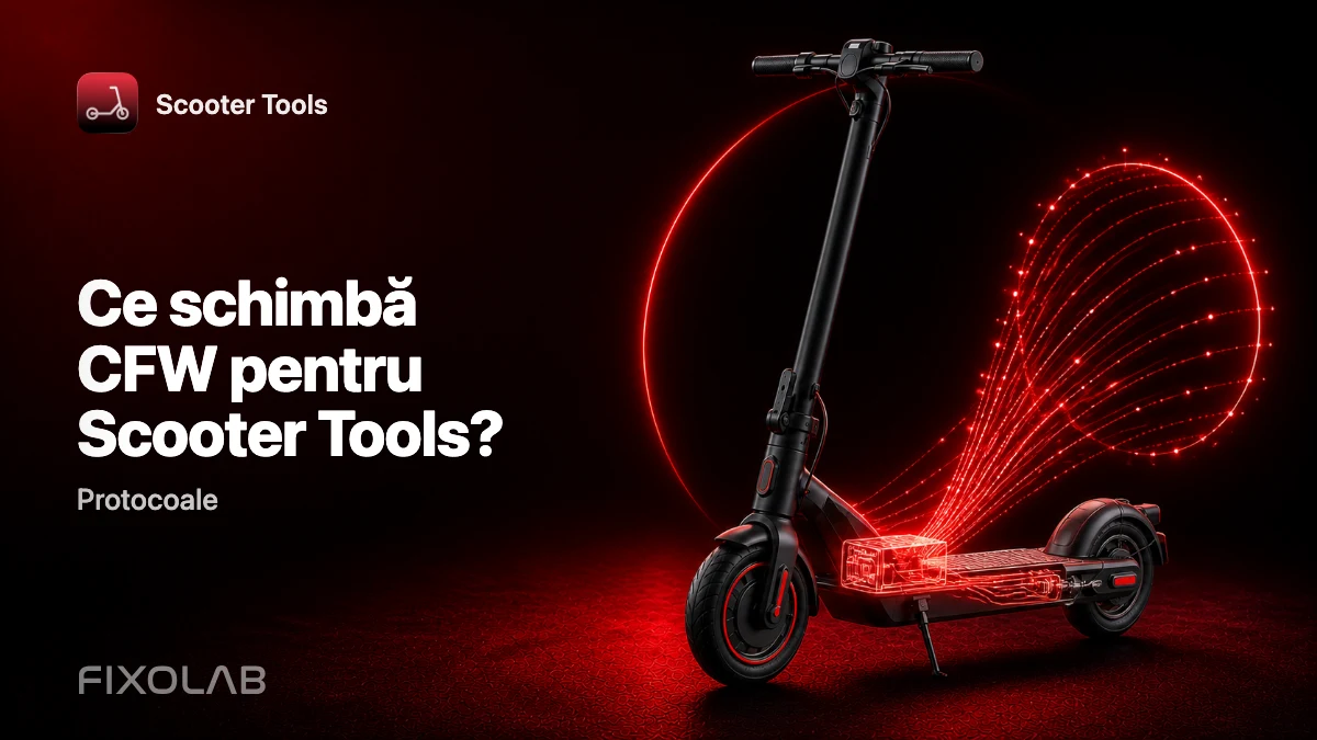 CFW explicat: ce schimbă firmware-ul personalizat pentru monitorizarea în Scooter Tools