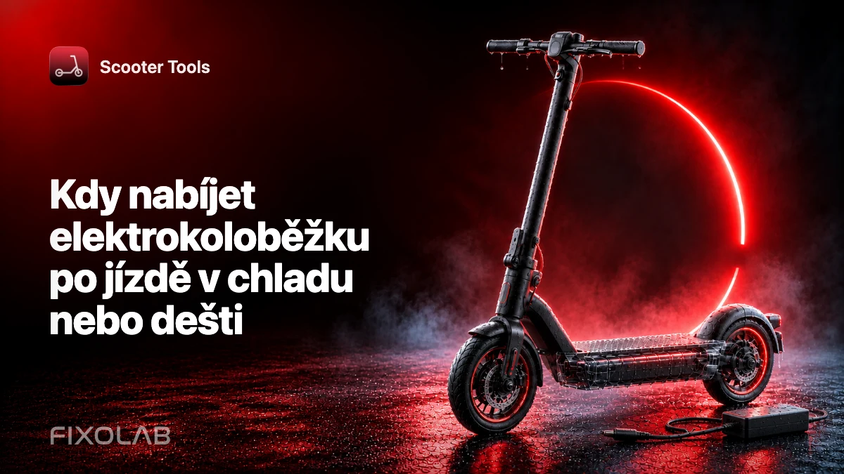 Kdy nabíjet elektrokoloběžku po jízdě v chladu nebo dešti Kdy nabíjet elektrokoloběžku po jízdě v chladu nebo dešti