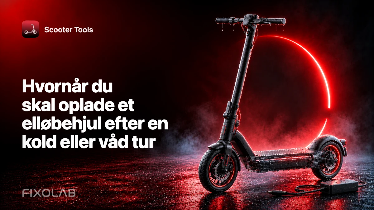Hvornår du skal oplade et elløbehjul efter en kold eller våd tur