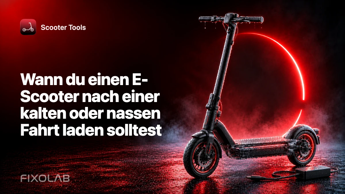 Wann du einen E-Scooter nach einer kalten oder nassen Fahrt laden solltest Wann du einen E-Scooter nach einer kalten oder nassen Fahrt laden solltest