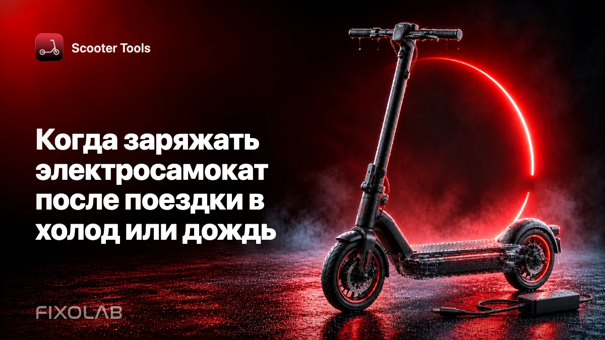 Когда заряжать электросамокат после поездки в холод или дождь