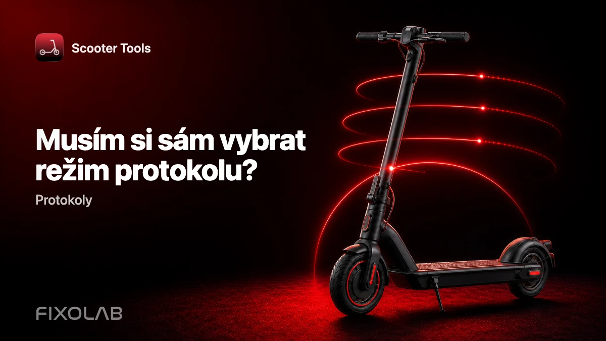 Výběr správného režimu protokolu pro vaši koloběžku