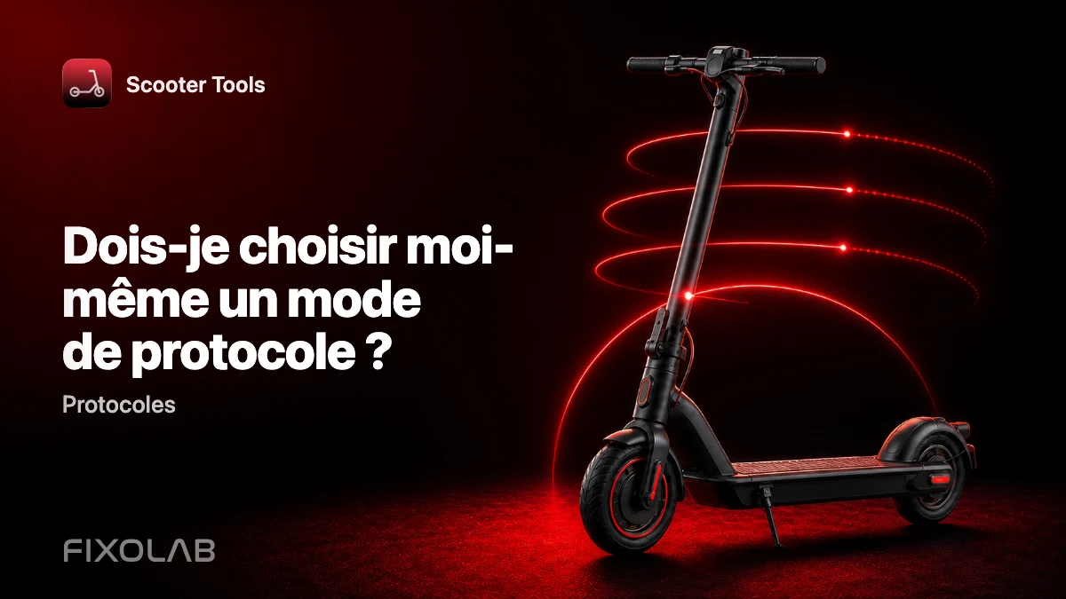 Choisir le bon mode de protocole pour votre trottinette