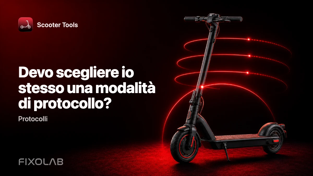 Scegliere la modalità di protocollo giusta per il tuo monopattino Scegliere la modalità di protocollo giusta per il tuo monopattino