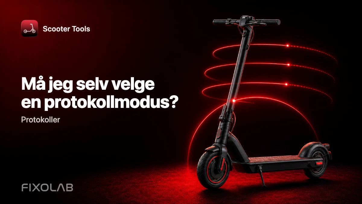 Velge riktig protokollmodus for sparkesykkelen din