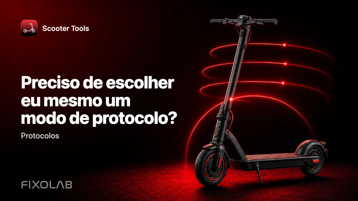 Escolher o modo de protocolo certo para a sua trotinete