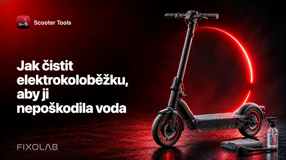 Jak čistit elektrokoloběžku, aby ji nepoškodila voda