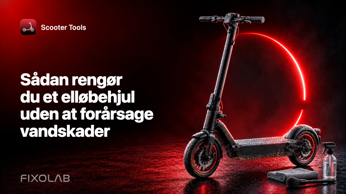 Sådan rengør du et elløbehjul uden at forårsage vandskader