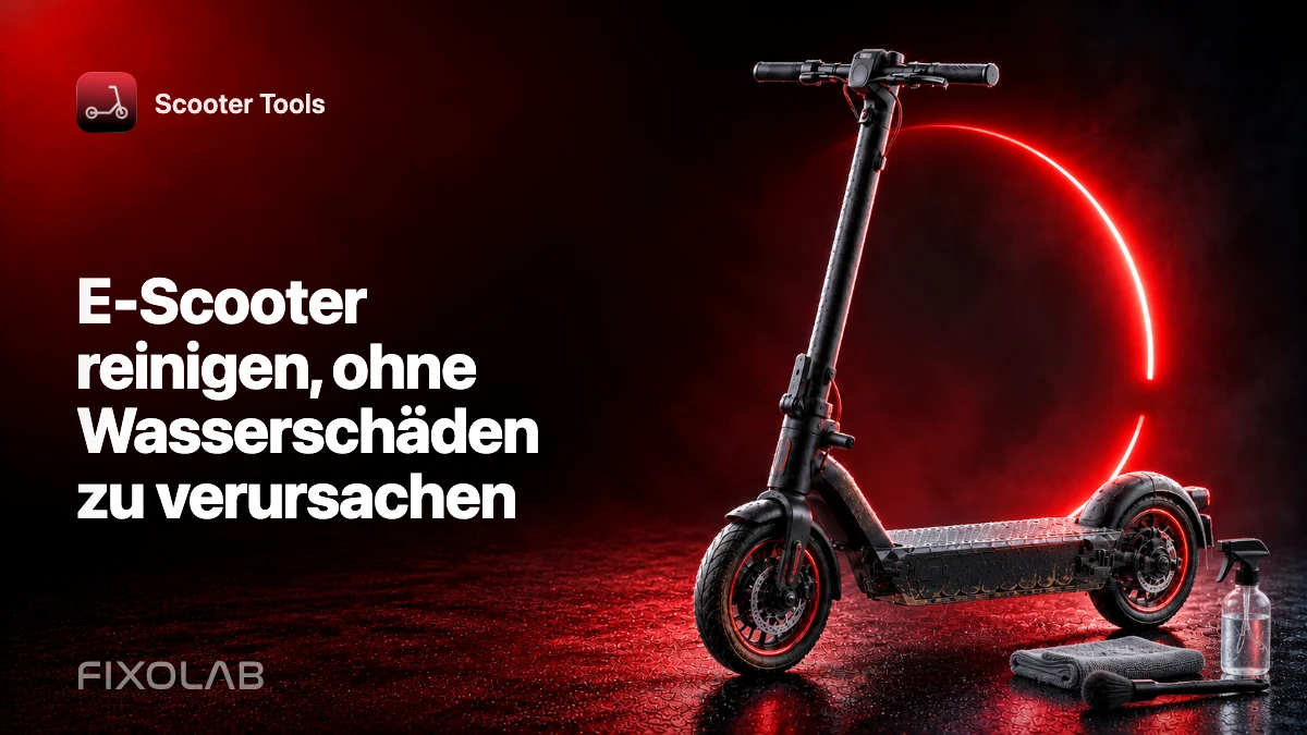 E-Scooter reinigen, ohne Wasserschäden zu verursachen