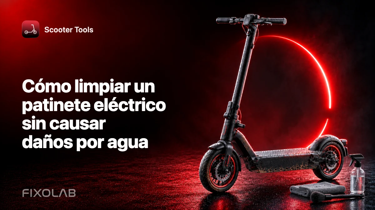 Cómo limpiar un patinete eléctrico sin causar daños por agua Cómo limpiar un patinete eléctrico sin causar daños por agua