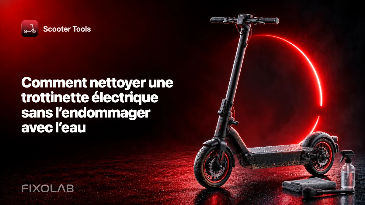 Comment nettoyer une trottinette électrique sans l’endommager avec l’eau