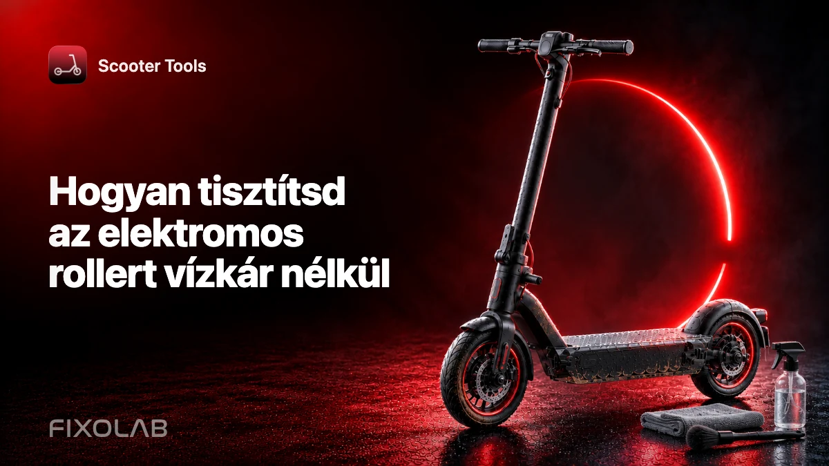 Hogyan tisztítsd az elektromos rollert vízkár nélkül