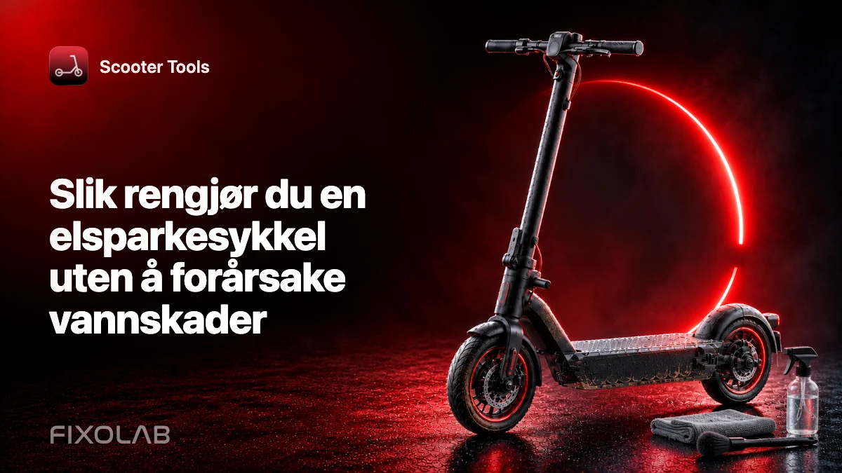 Slik rengjør du en elsparkesykkel uten å forårsake vannskader Slik rengjør du en elsparkesykkel uten å forårsake vannskader
