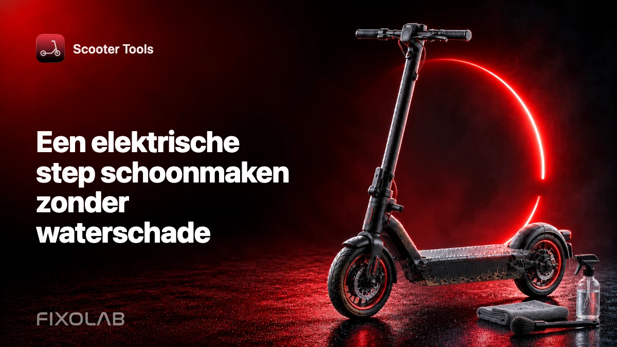 Een elektrische step schoonmaken zonder waterschade Een elektrische step schoonmaken zonder waterschade