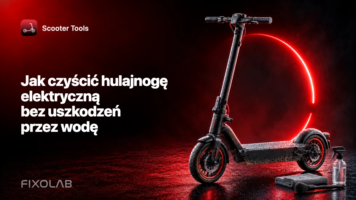 Jak czyścić hulajnogę elektryczną bez uszkodzeń przez wodę