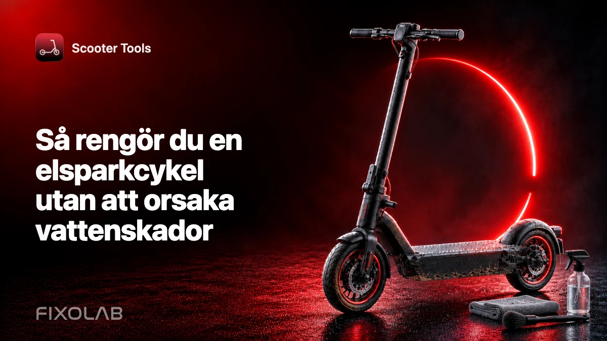 Så rengör du en elsparkcykel utan att orsaka vattenskador Så rengör du en elsparkcykel utan att orsaka vattenskador
