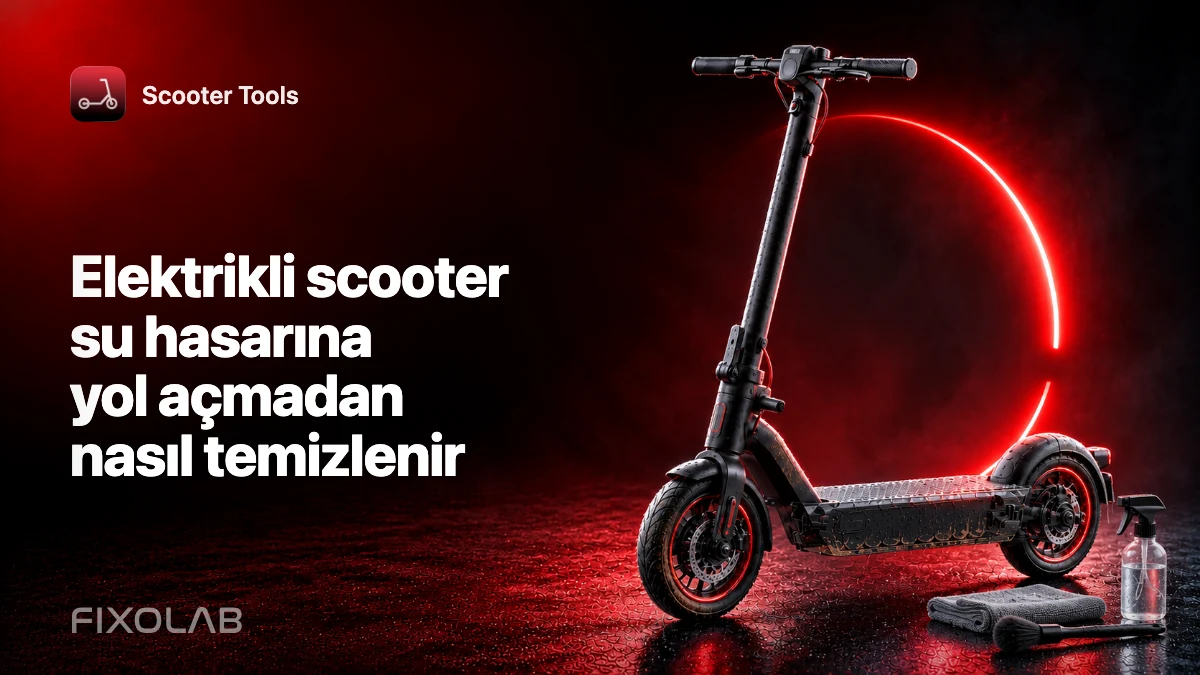 Elektrikli scooter su hasarına yol açmadan nasıl temizlenir