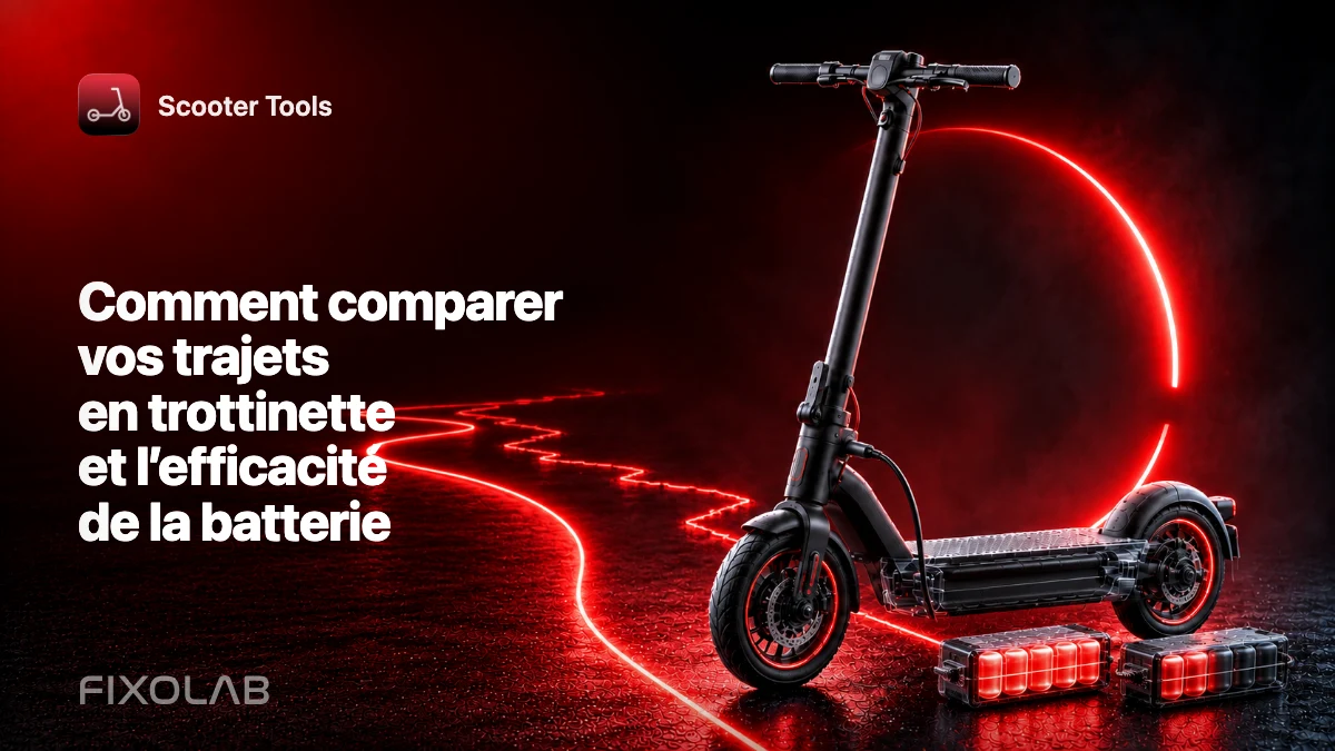 Comment comparer vos trajets en trottinette et l’efficacité de la batterie