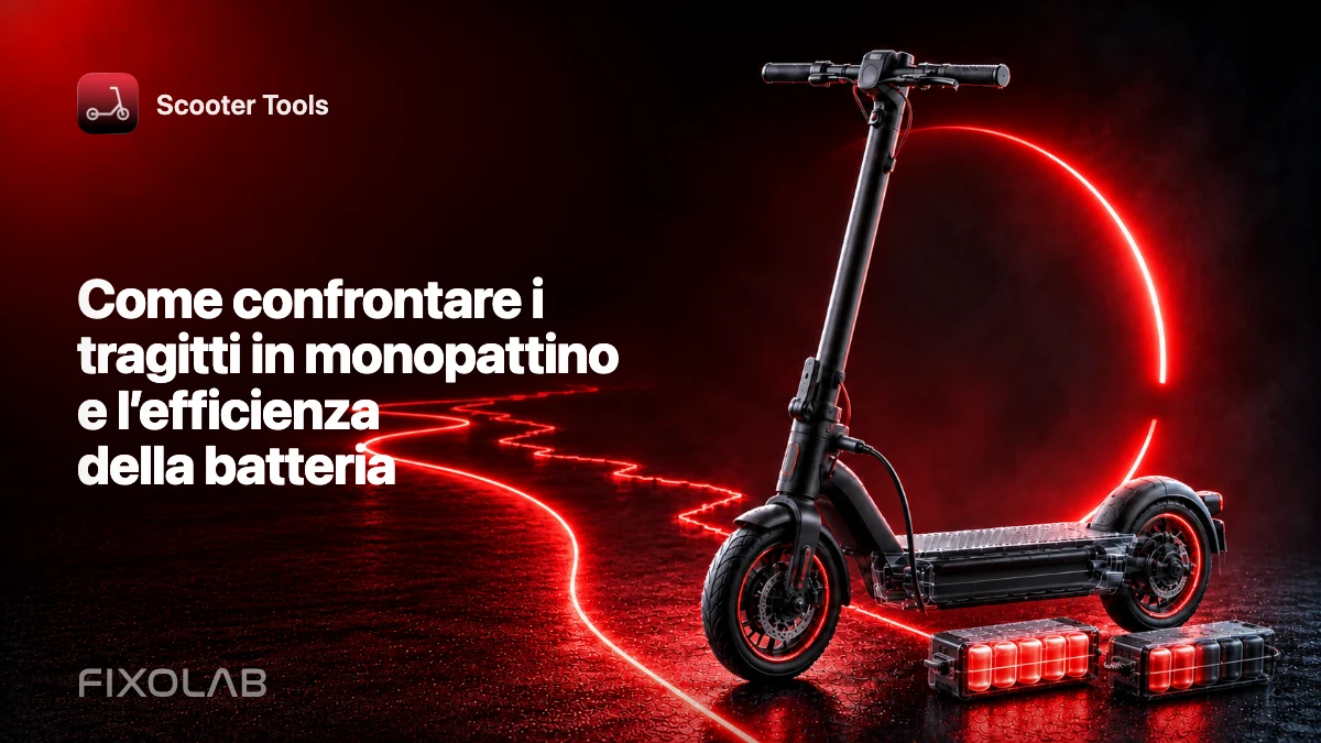 Come confrontare i tragitti in monopattino e l’efficienza della batteria