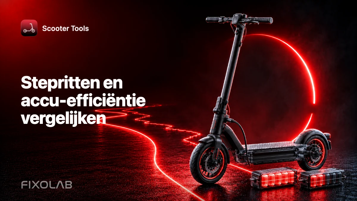 Stepritten en accu-efficiëntie vergelijken Stepritten en accu-efficiëntie vergelijken