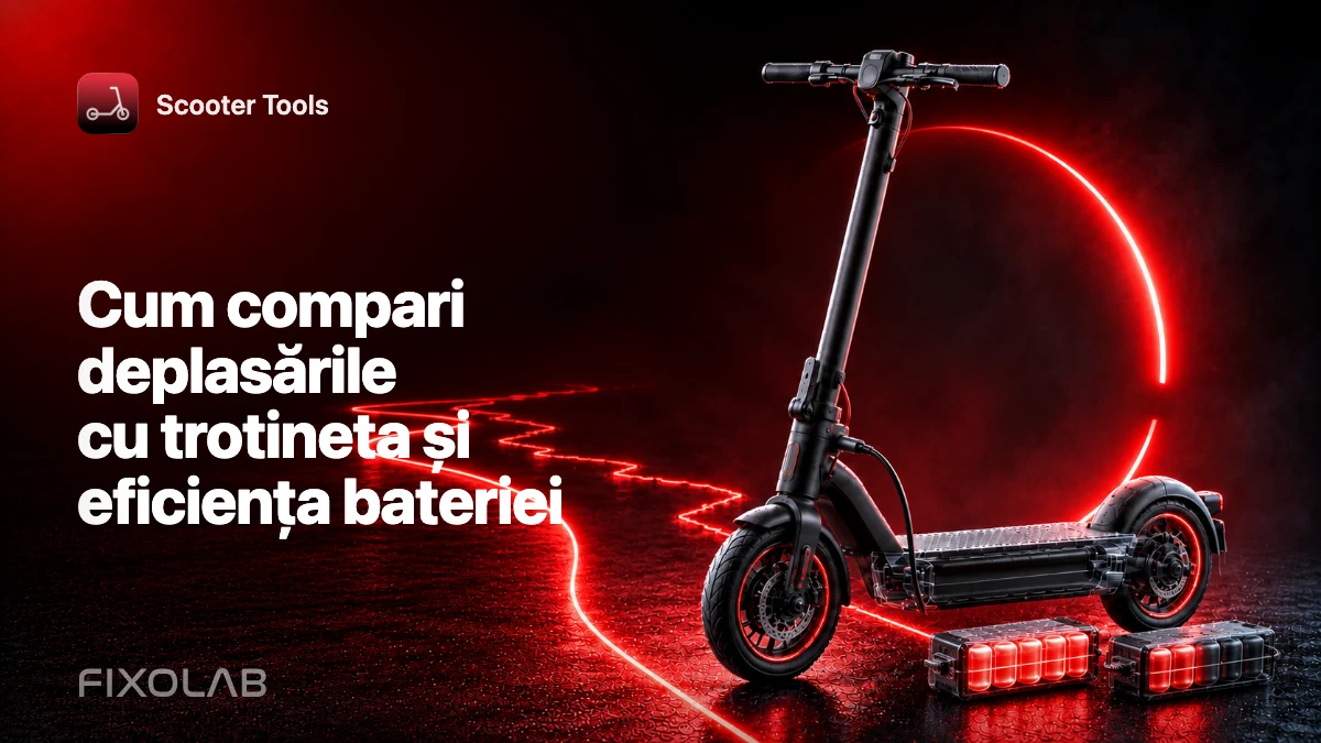 Cum compari deplasările cu trotineta și eficiența bateriei Cum compari deplasările cu trotineta și eficiența bateriei