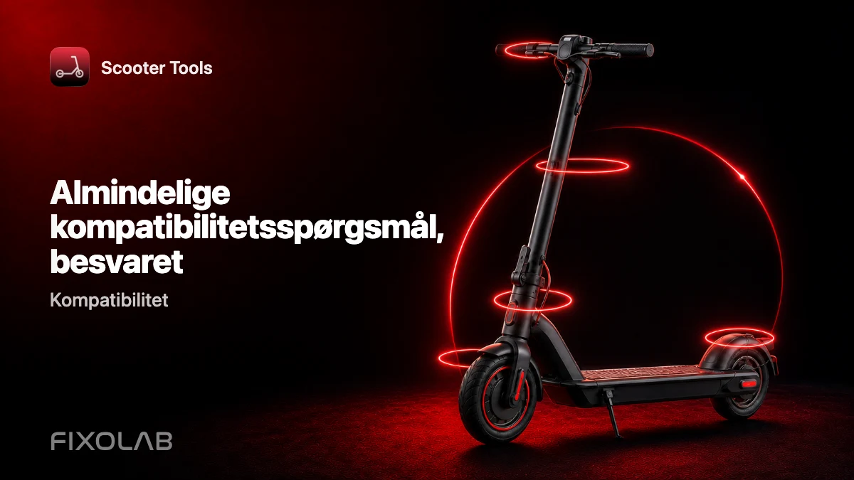 Ofte stillede spørgsmål om Scooter Tools' kompatibilitet med din scooter Ofte stillede spørgsmål om Scooter Tools' kompatibilitet med din scooter