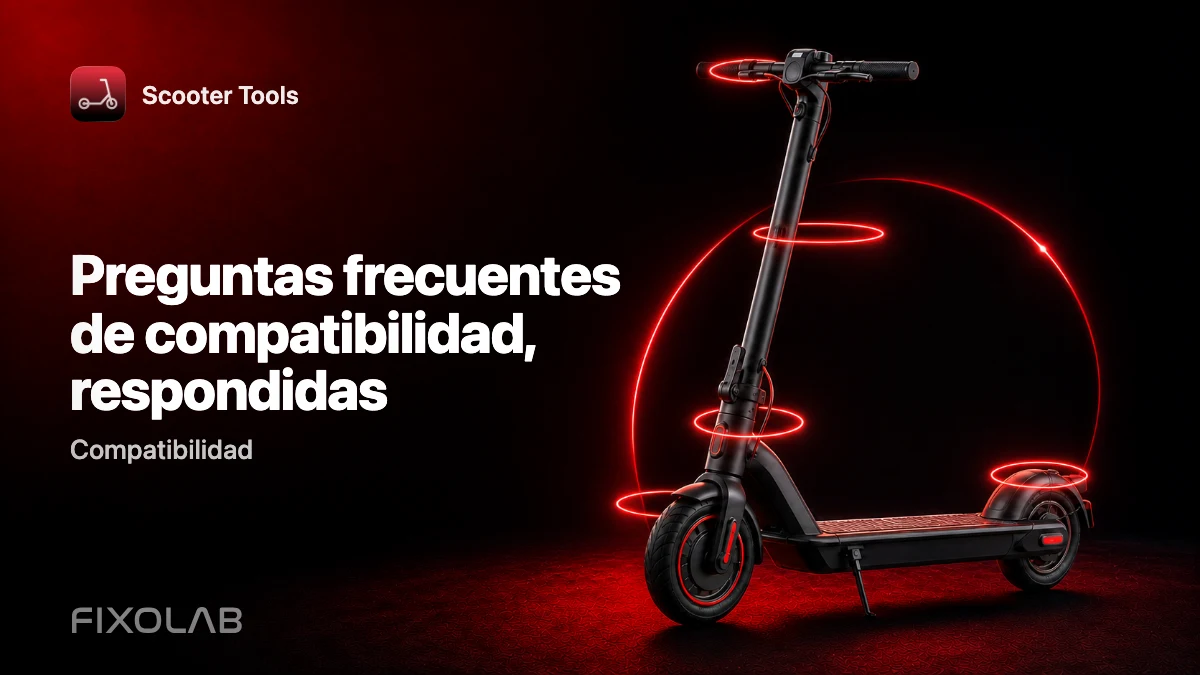 Preguntas frecuentes sobre la compatibilidad de Scooter Tools con tu patinete Preguntas frecuentes sobre la compatibilidad de Scooter Tools con tu patinete