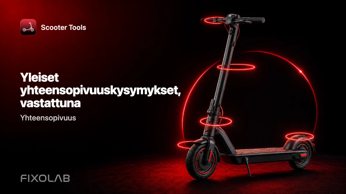 Usein kysyttyä Scooter Toolsin yhteensopivuudesta potkulautasi kanssa