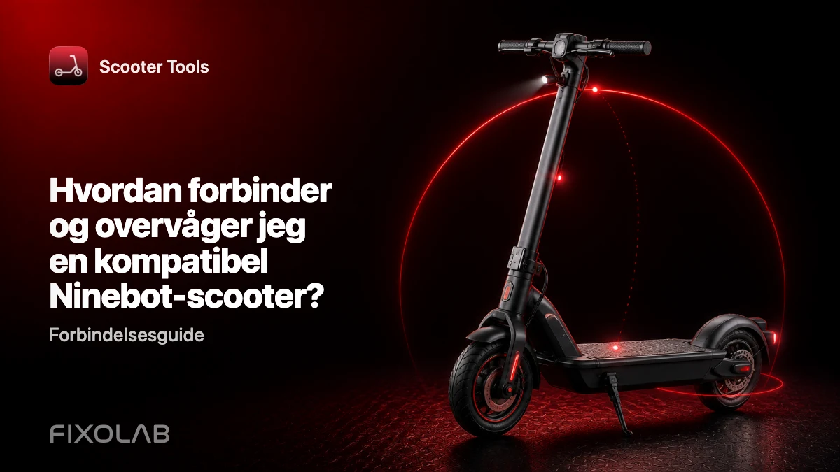 Sådan forbinder og overvåger du en kompatibel Ninebot-scooter med Scooter Tools Sådan forbinder og overvåger du en kompatibel Ninebot-scooter med Scooter Tools