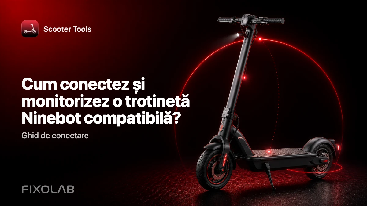 Cum conectezi și monitorizezi o trotinetă Ninebot compatibilă cu Scooter Tools Cum conectezi și monitorizezi o trotinetă Ninebot compatibilă cu Scooter Tools