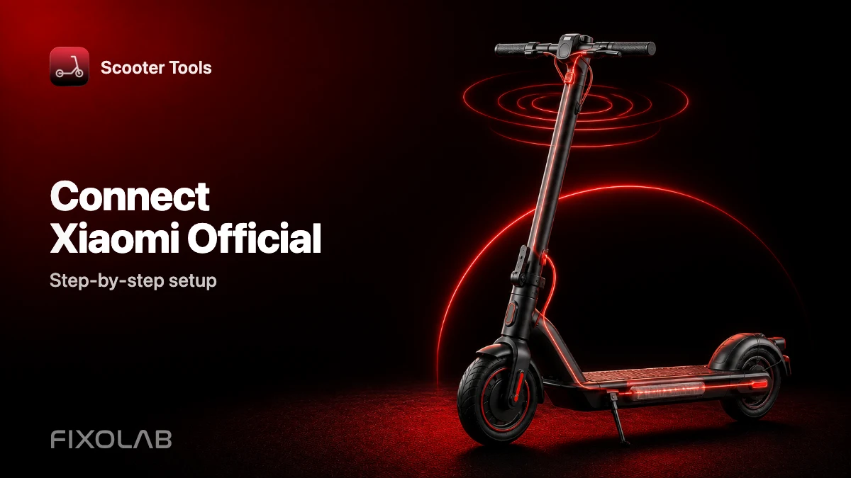 Connect a Xiaomi Scooter on Official Firmware to Scooter Tools