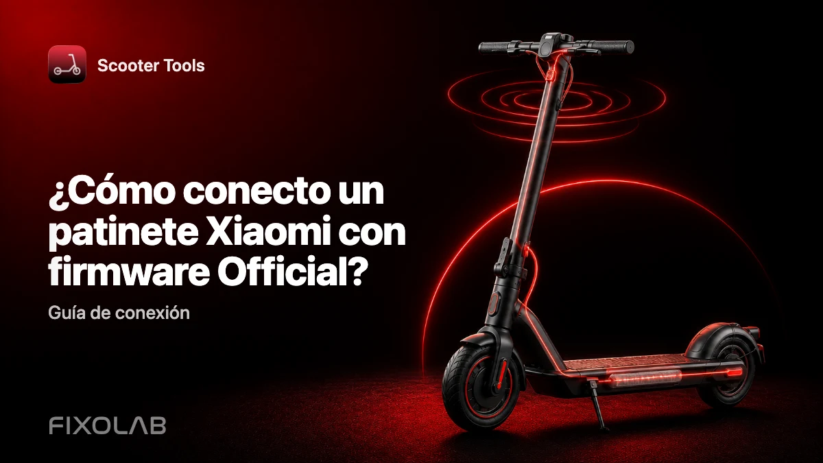 Conectar un patinete Xiaomi con firmware Official a Scooter Tools