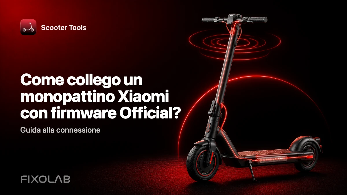 Collegare un monopattino Xiaomi con firmware Official a Scooter Tools